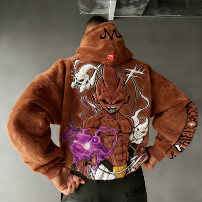 Dragon Ball Color Blocked Plush Hoodie