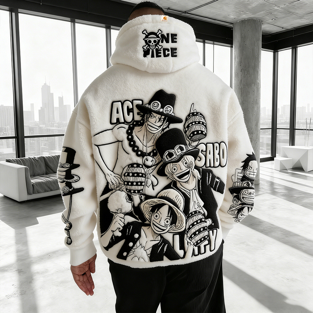 Dragon Ball Color Blocked Plush Hoodie