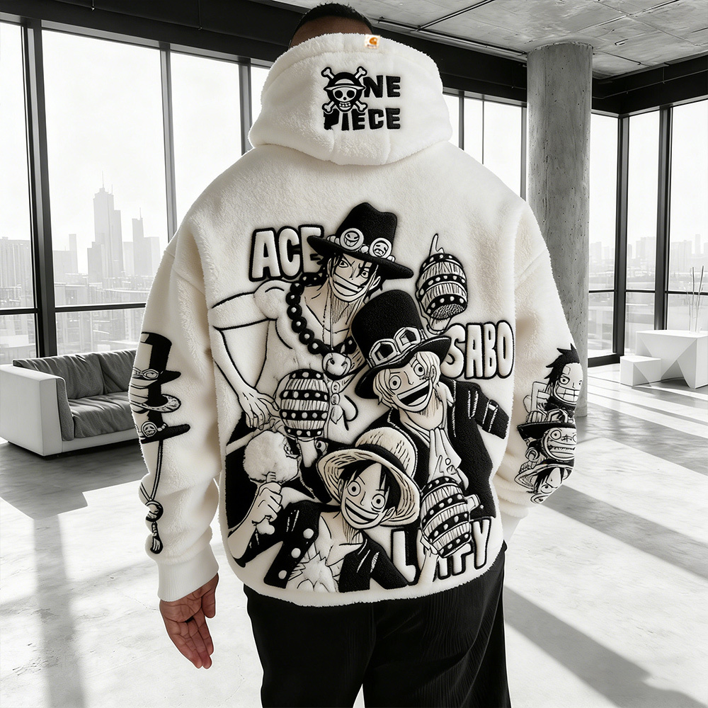 Dragon Ball Color Blocked Plush Hoodie