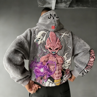 Dragon Ball Color Blocked Plush Hoodie