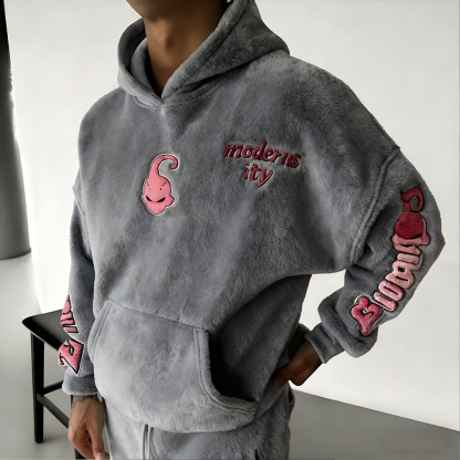 Dragon Ball Color Blocked Plush Hoodie