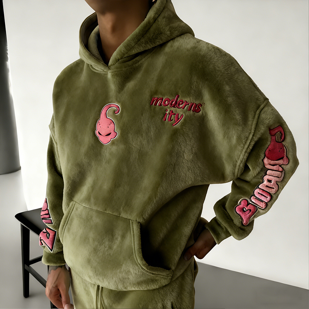 Dragon Ball Color Blocked Plush Hoodie