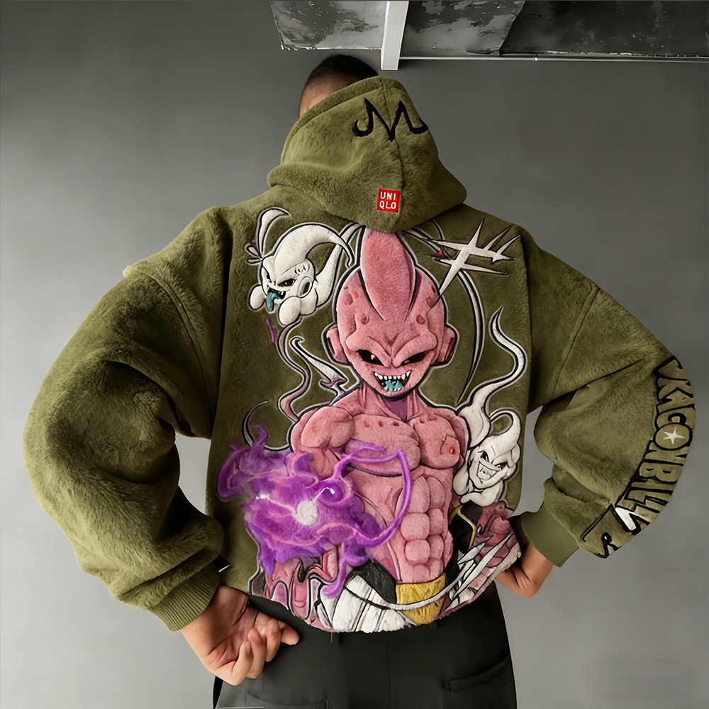 Dragon Ball Color Blocked Plush Hoodie