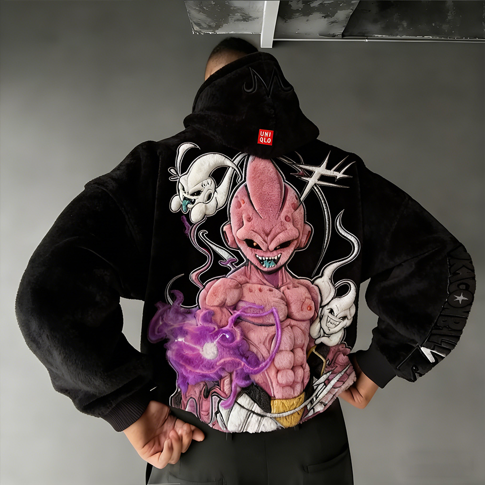 Dragon Ball Color Blocked Plush Hoodie