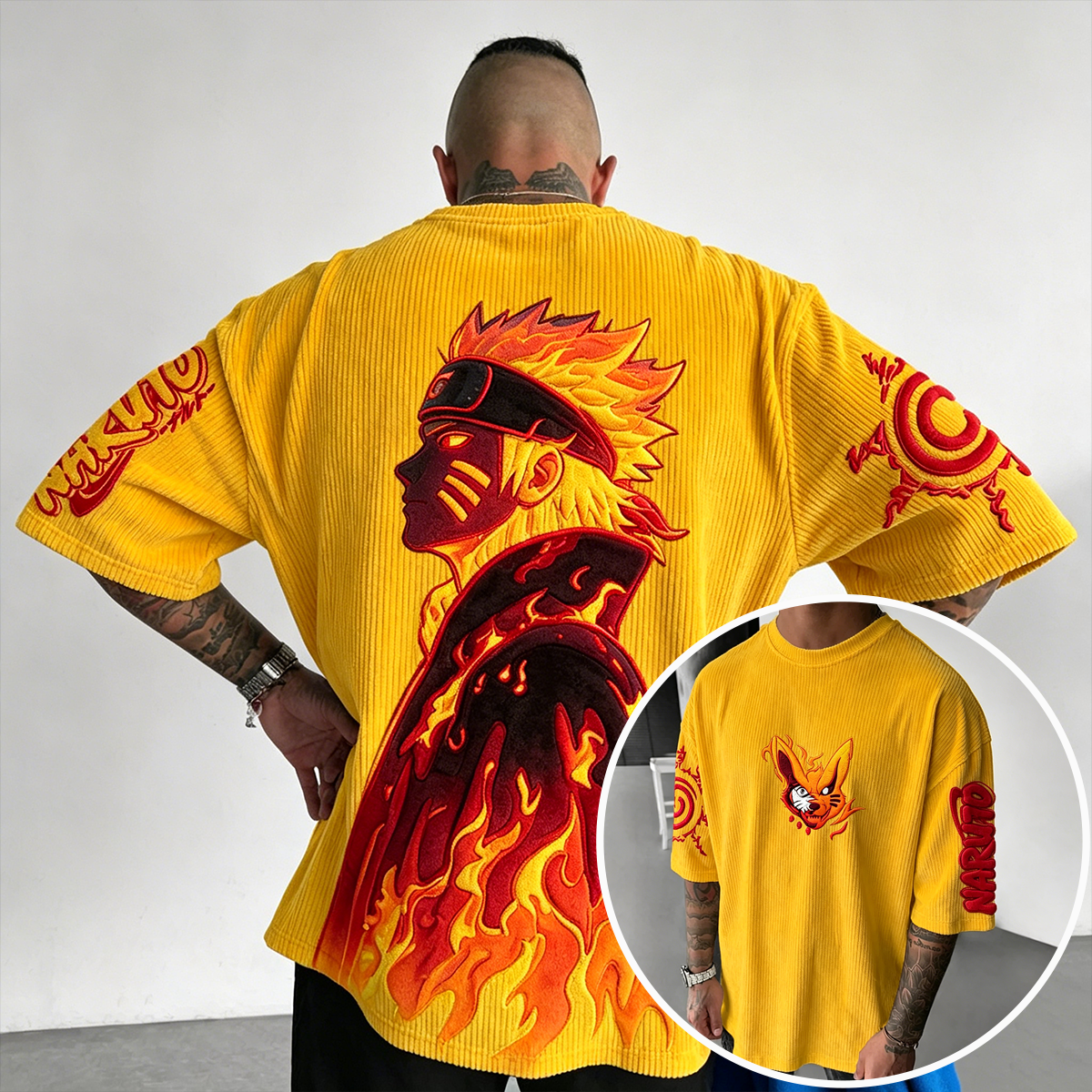 Naruto Vintage Corduroy T-Shirt