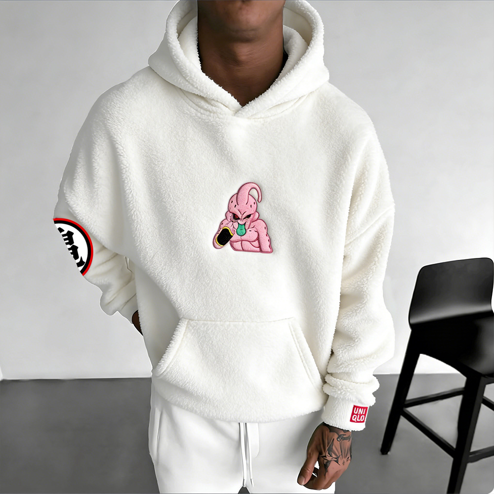 Dragon Ball Color Blocked Plush Hoodie