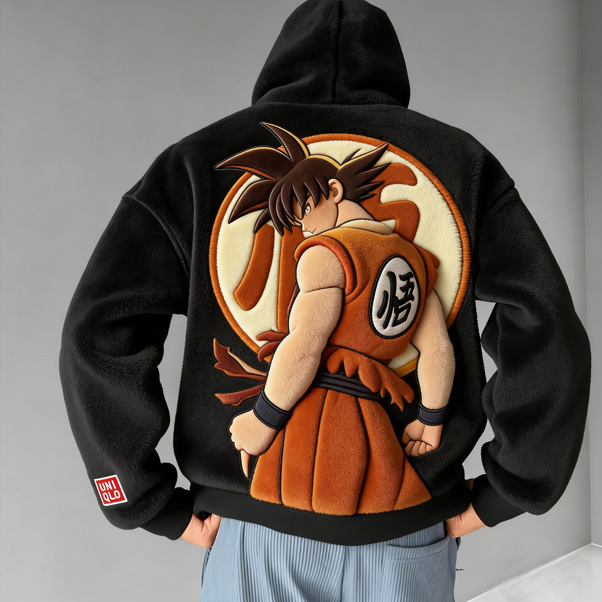 Dragon Ball Color Blocked Plush Hoodie
