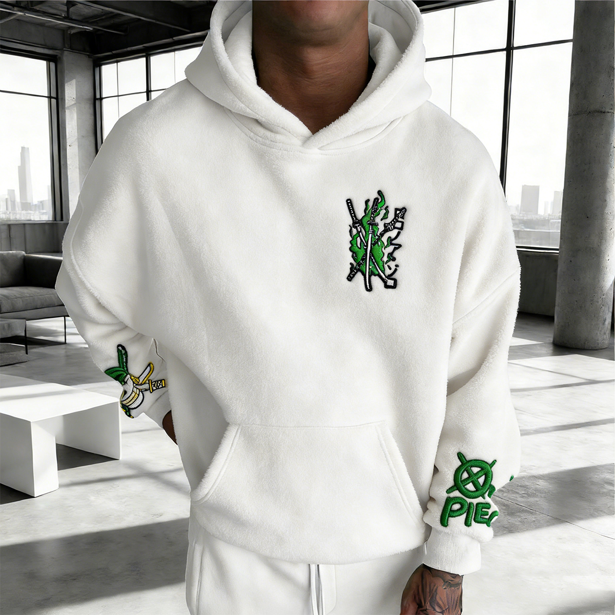 One Piece Roronoa Zoro Wanted Poster Print Hoodie