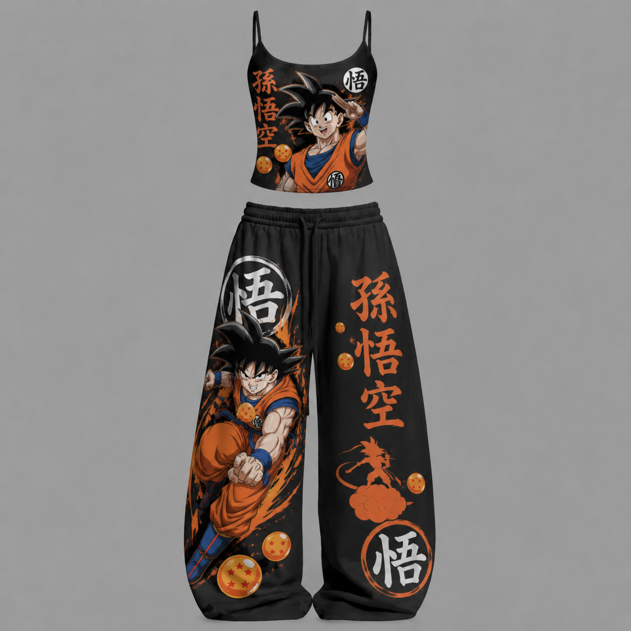 DRAGON BALL Top & Elasticated Trousers Two-Piece Set