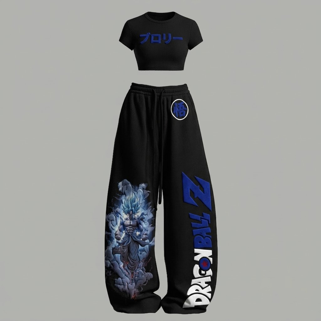 DRAGON BALL Women T-Shirt & Elasticated Trousers Two-Piece Set