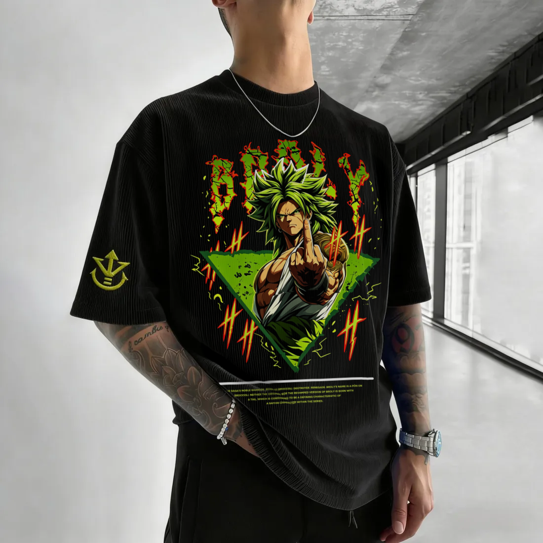 Dragon Ball Unisex Anime Inspired Vintage Corduroy T-Shirt
