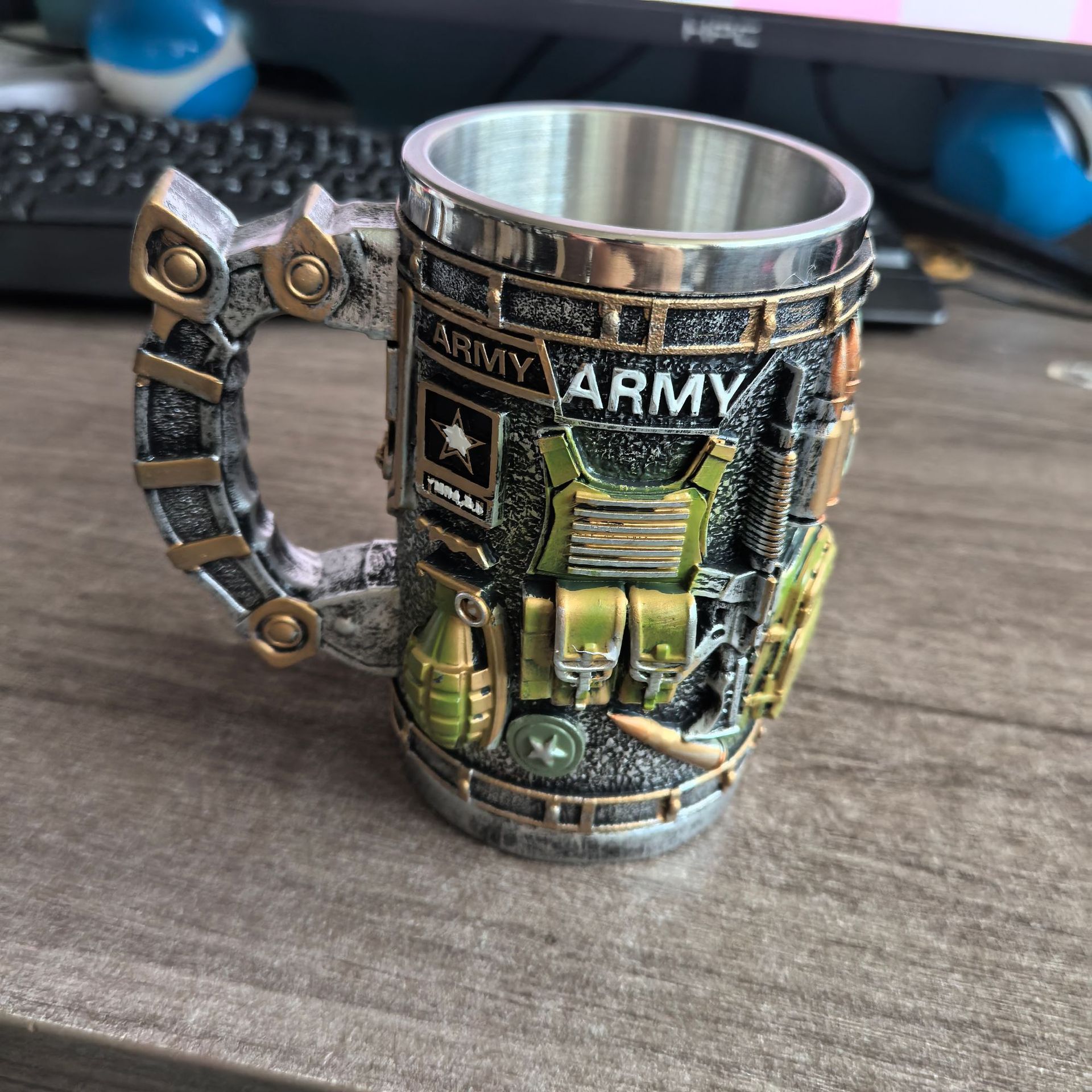 Military Service Commemorative Stainless Steel Mug