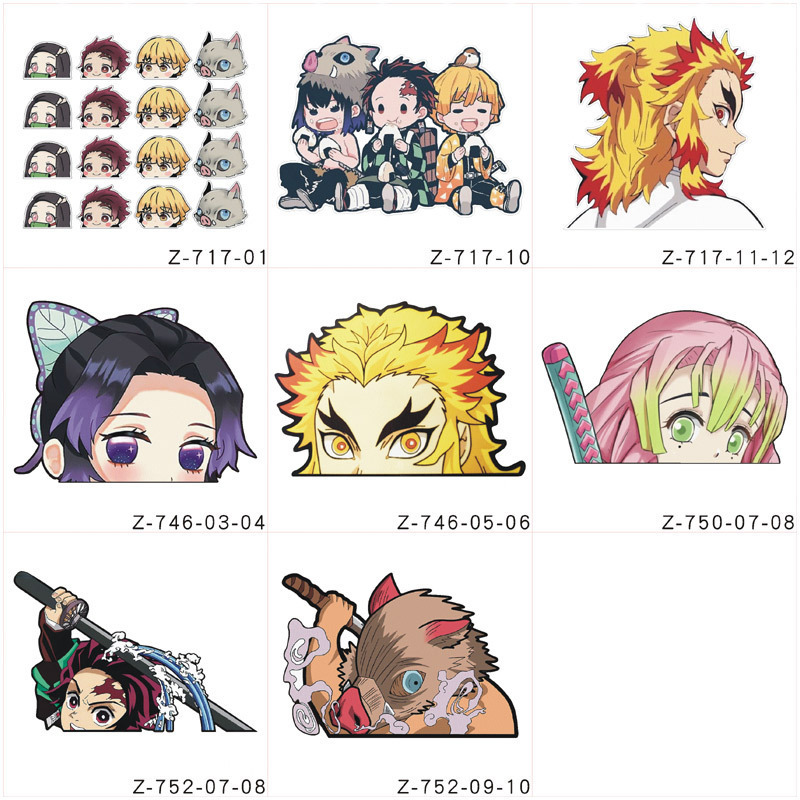 Demon Slayer Anime Car Stickers  Anime Car Stickers