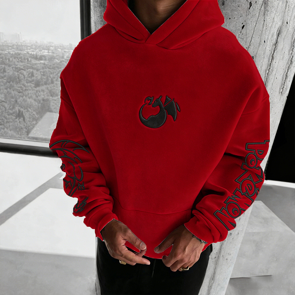 Pokémon  Color Blocked  (suede) Hoodie