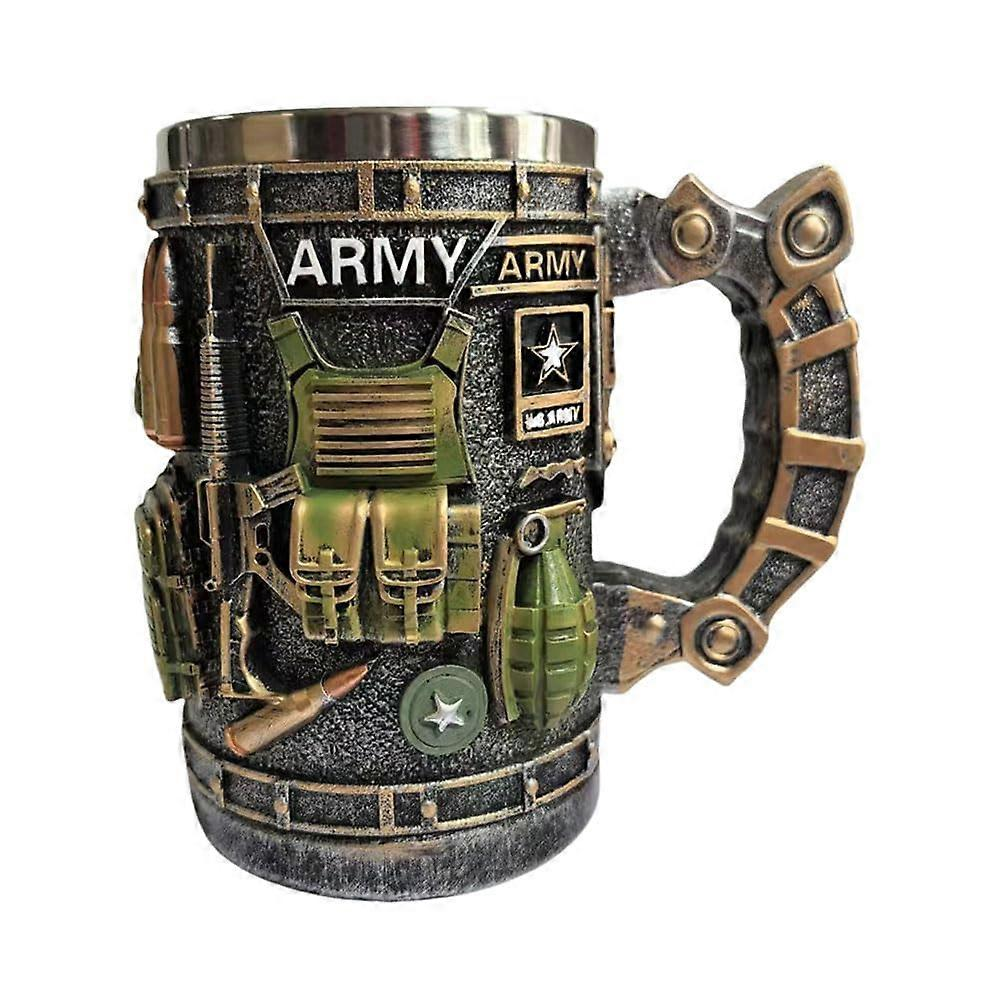 Military Service Commemorative Stainless Steel Mug