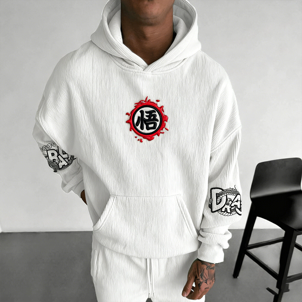 Dragon Ball Color Blocked Plush Hoodie