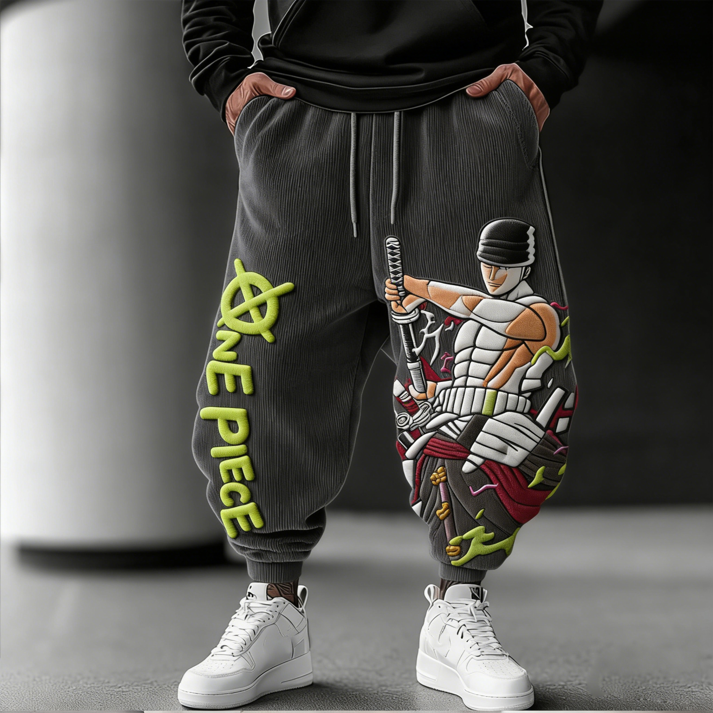 ONE PIECE: Nico Robin-blocked Plush Pants