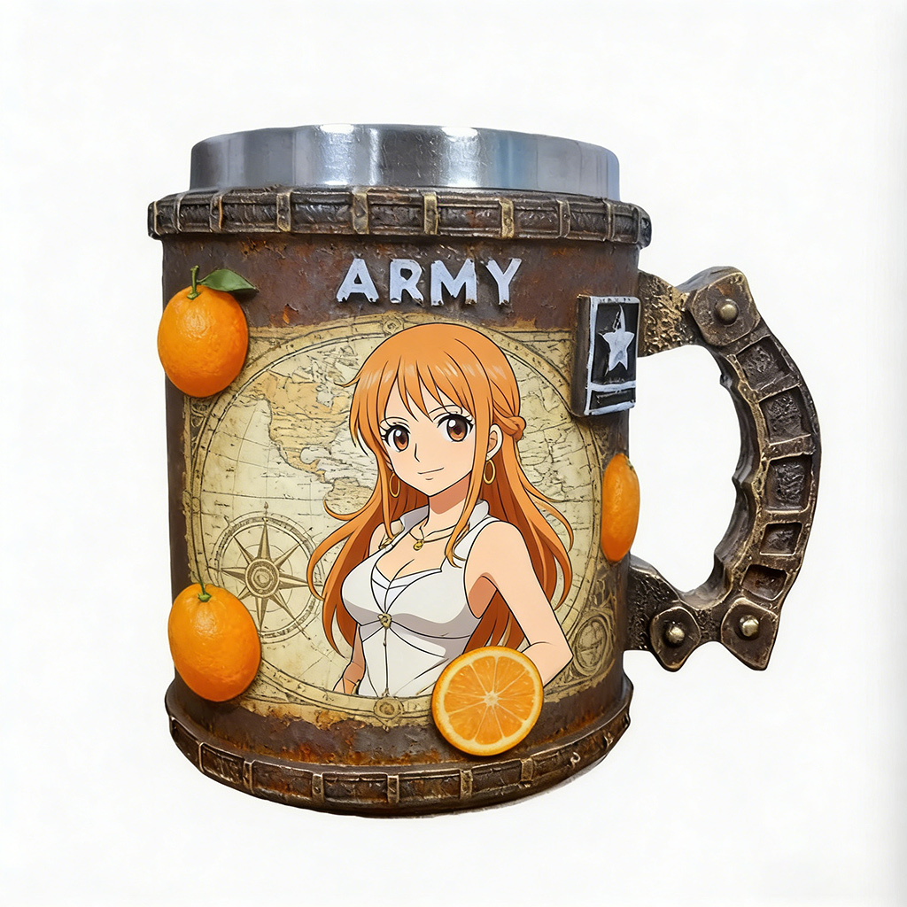 one piece 3D Resin Coffee Mug