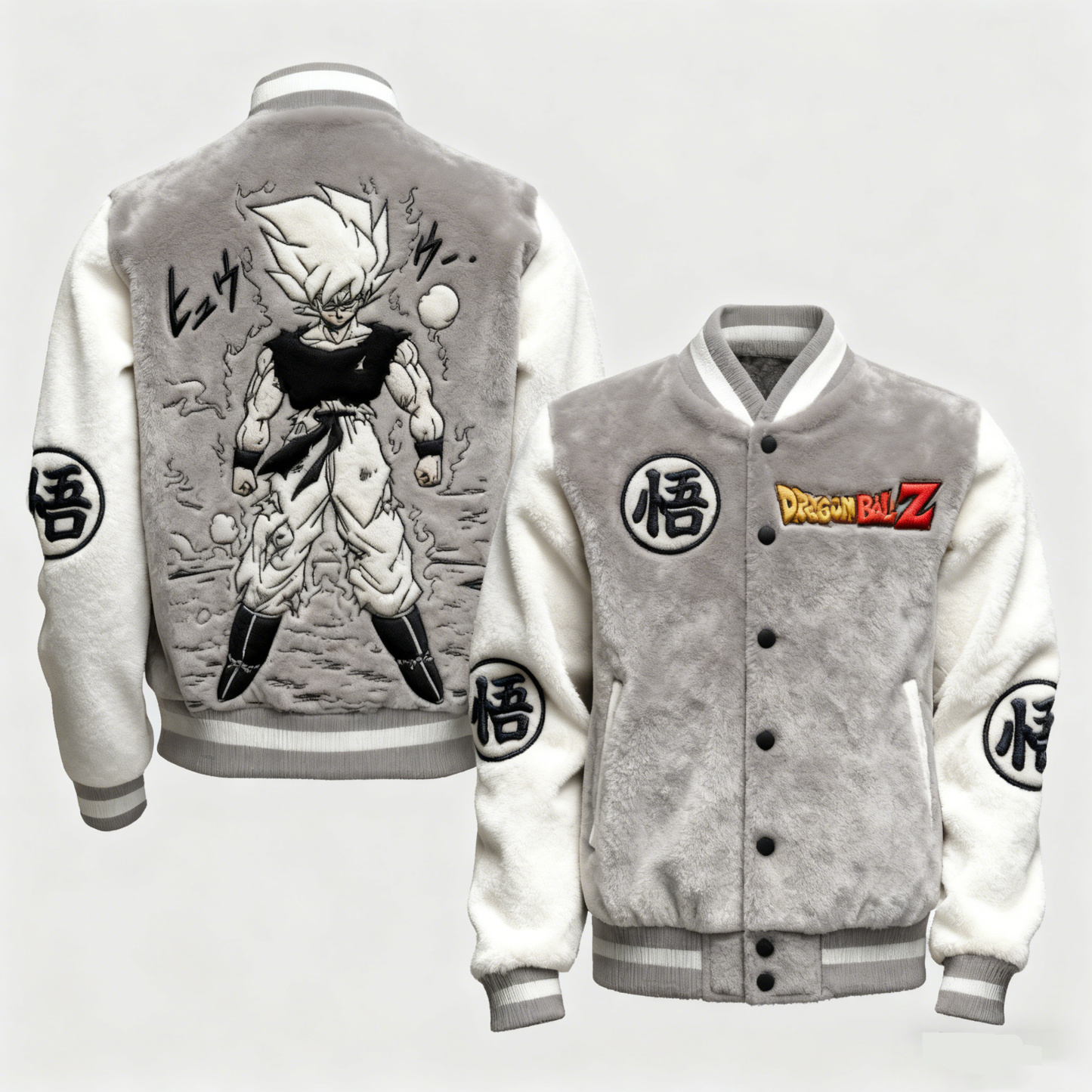 Dragon Ball Color-blocked Plush Hoodie