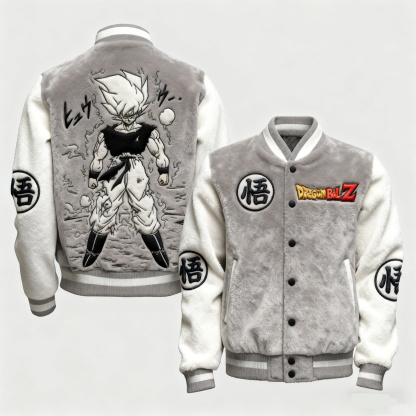 Dragon Ball Color-blocked Plush Hoodie