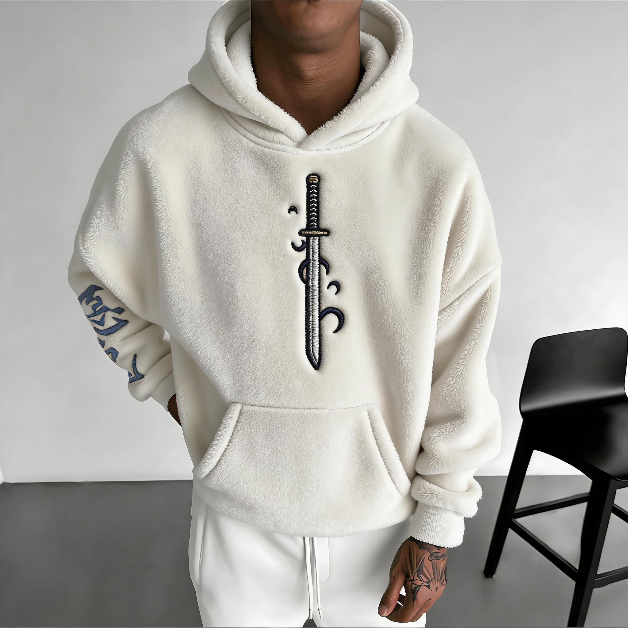 Demon Slayer Color-blocked Plush Hoodie