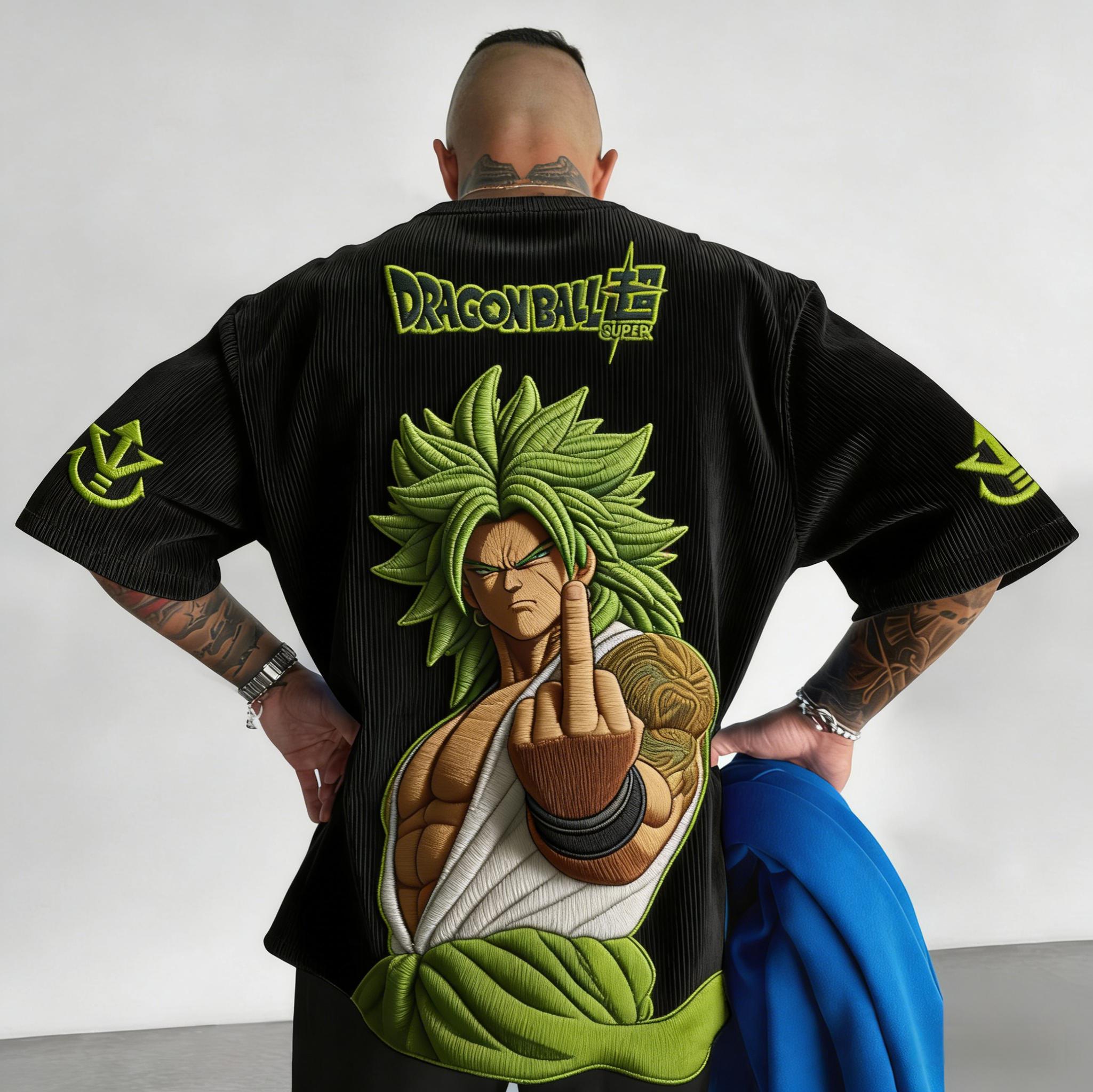 Dragon Ball Unisex Anime Inspired Vintage Corduroy T-Shirt