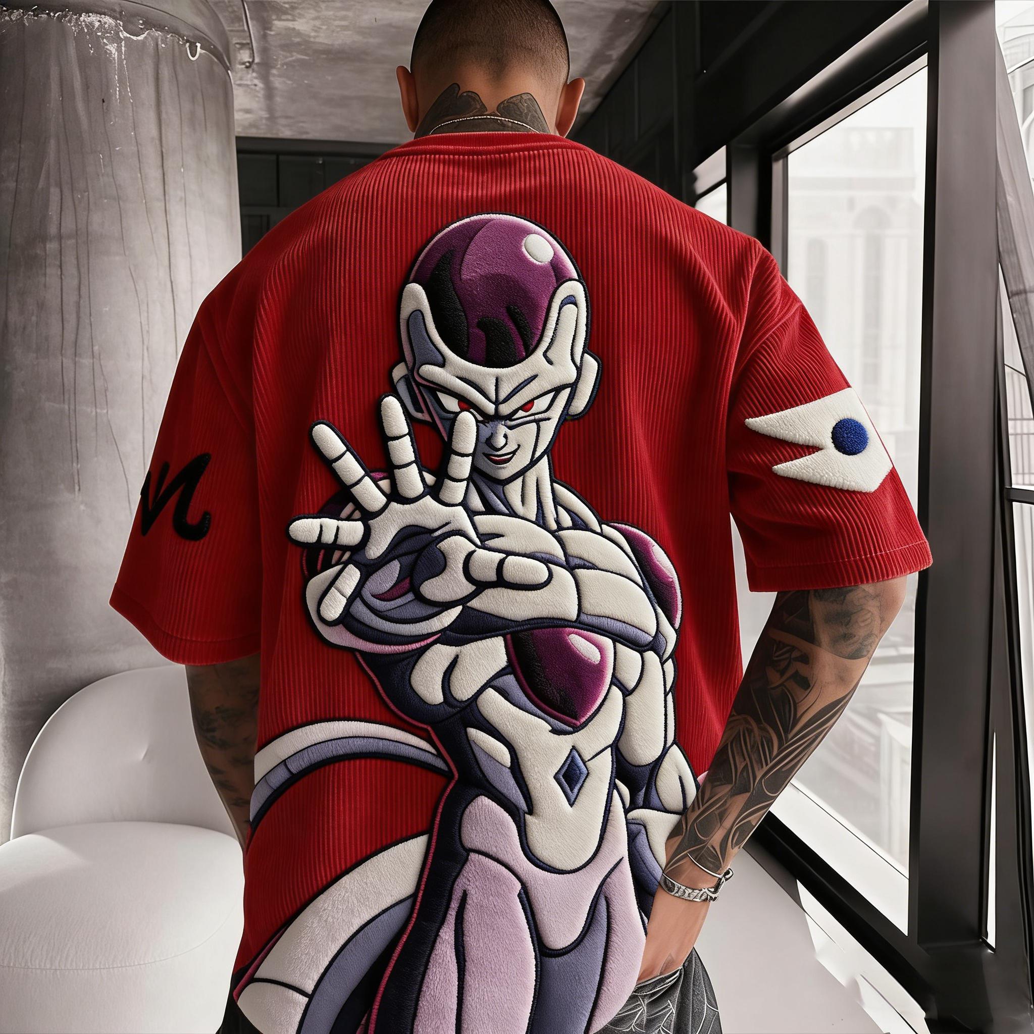 Dragon Ball Unisex Anime Inspired Vintage Corduroy T-Shirt