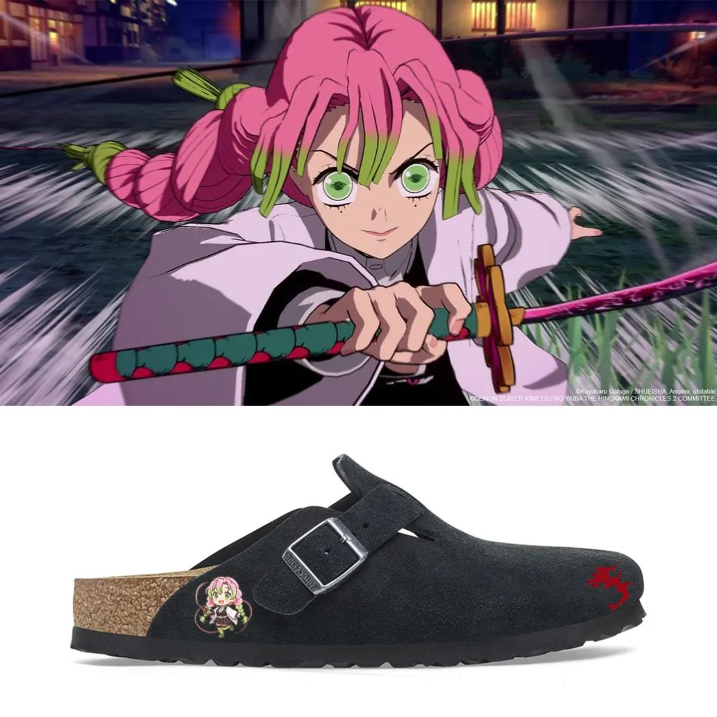 Demon Slayer Anime Unisex Boston Soft Footbed Suede Leather