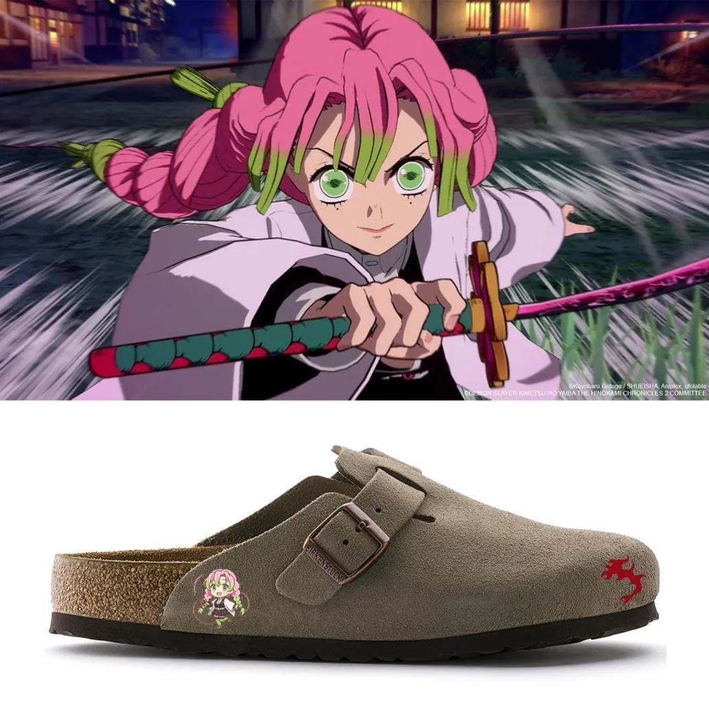 Demon Slayer Anime Unisex Boston Soft Footbed Suede Leather