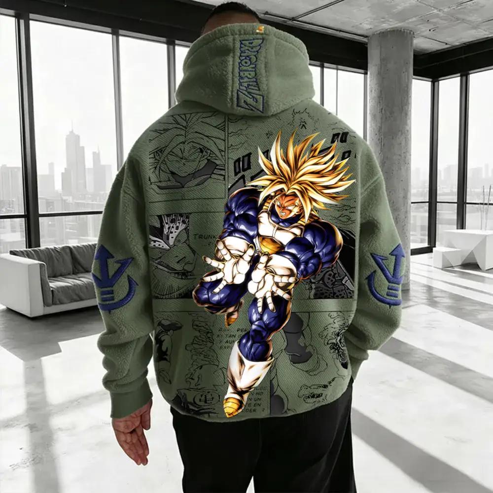 Dragon Ball Color Blocked Plush Hoodie