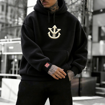 Dragon Ball Color Blocked Plush Hoodie