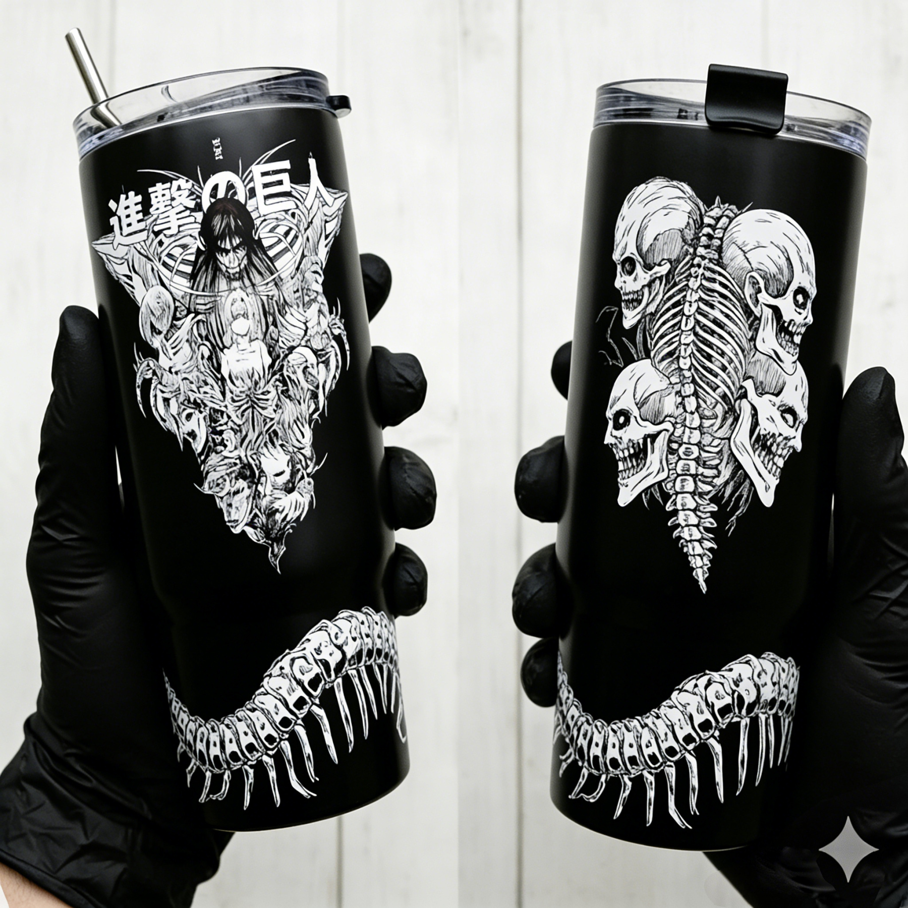 Attack on Titan Themed engraved Stanley Tumbler Cup