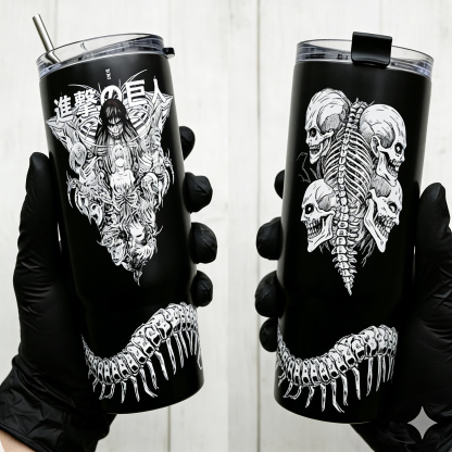 Attack on Titan Themed engraved Stanley Tumbler Cup