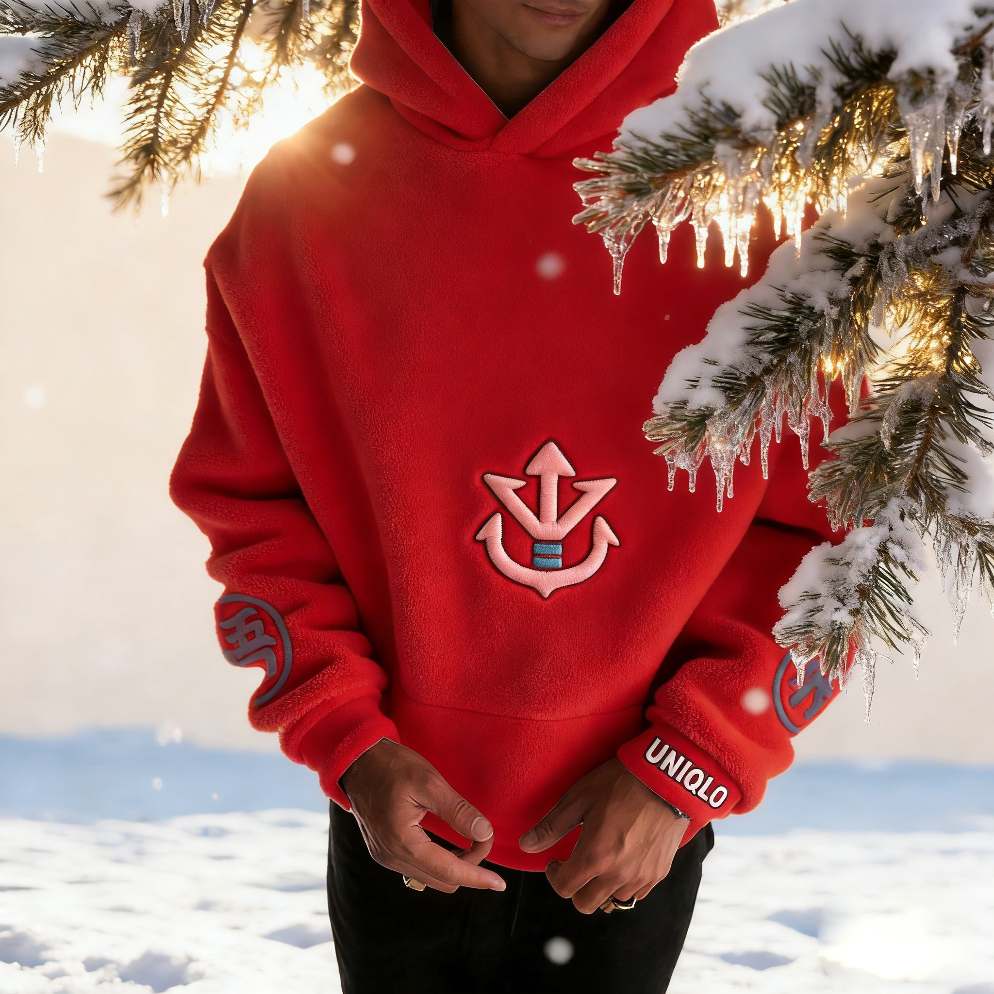 Dragon Ball Color Blocked Plush Hoodie