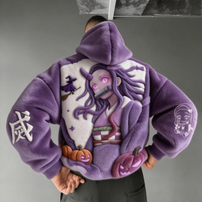 Unisex Demon Slayer Sherpa Hoodie
