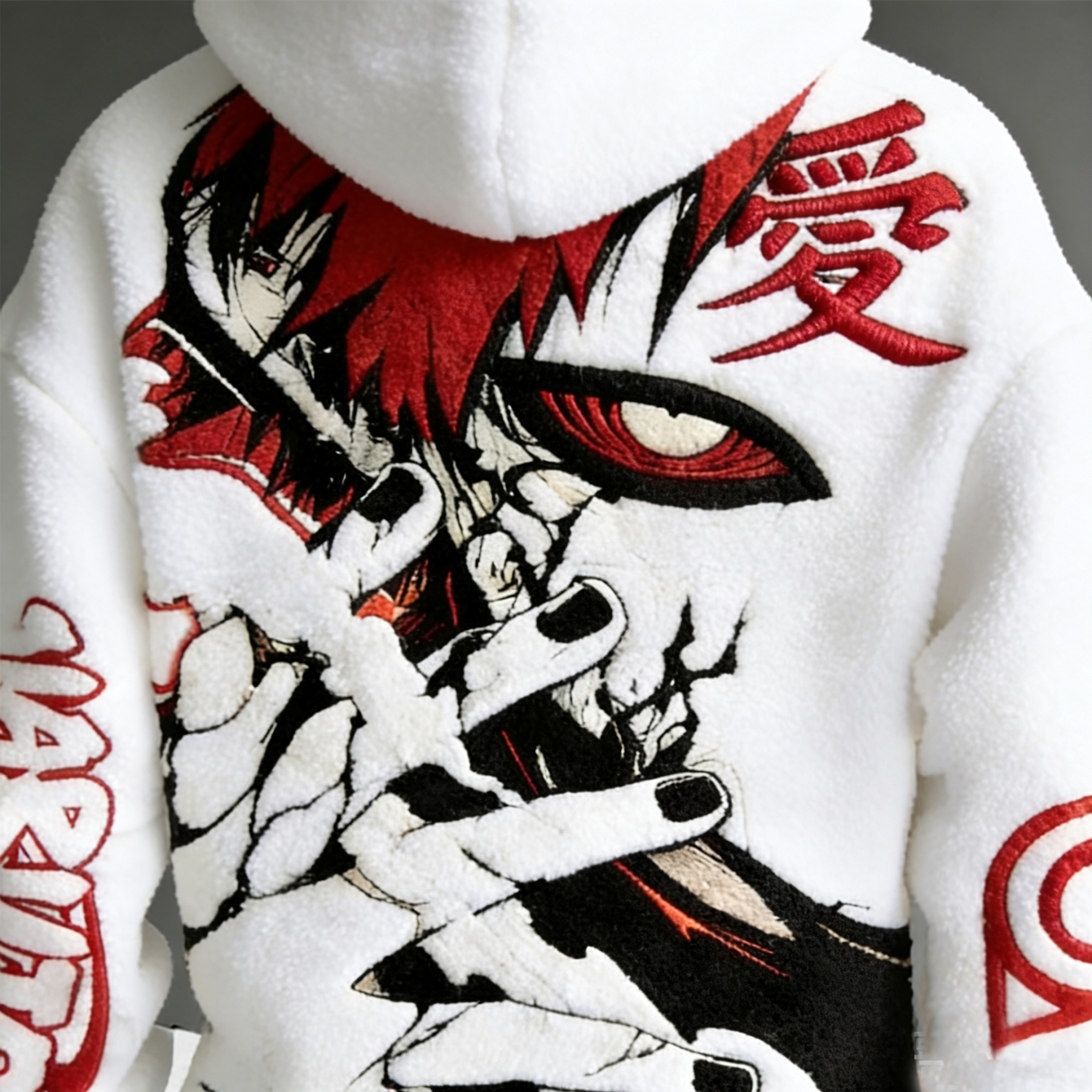 Men's Demon Slayer: Kimetsu no Yaiba Tanjiro Kamado Color-blocked Plush Hoodie