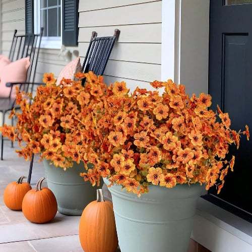 💖LAST DAY 49% OFF🍁Fall Artificial Flowers for Outdoors