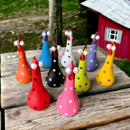 Silly Chicken Garden Statue