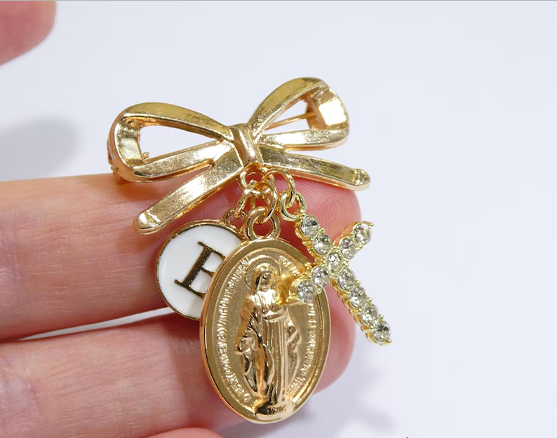 Virgin Mary Protection Pin