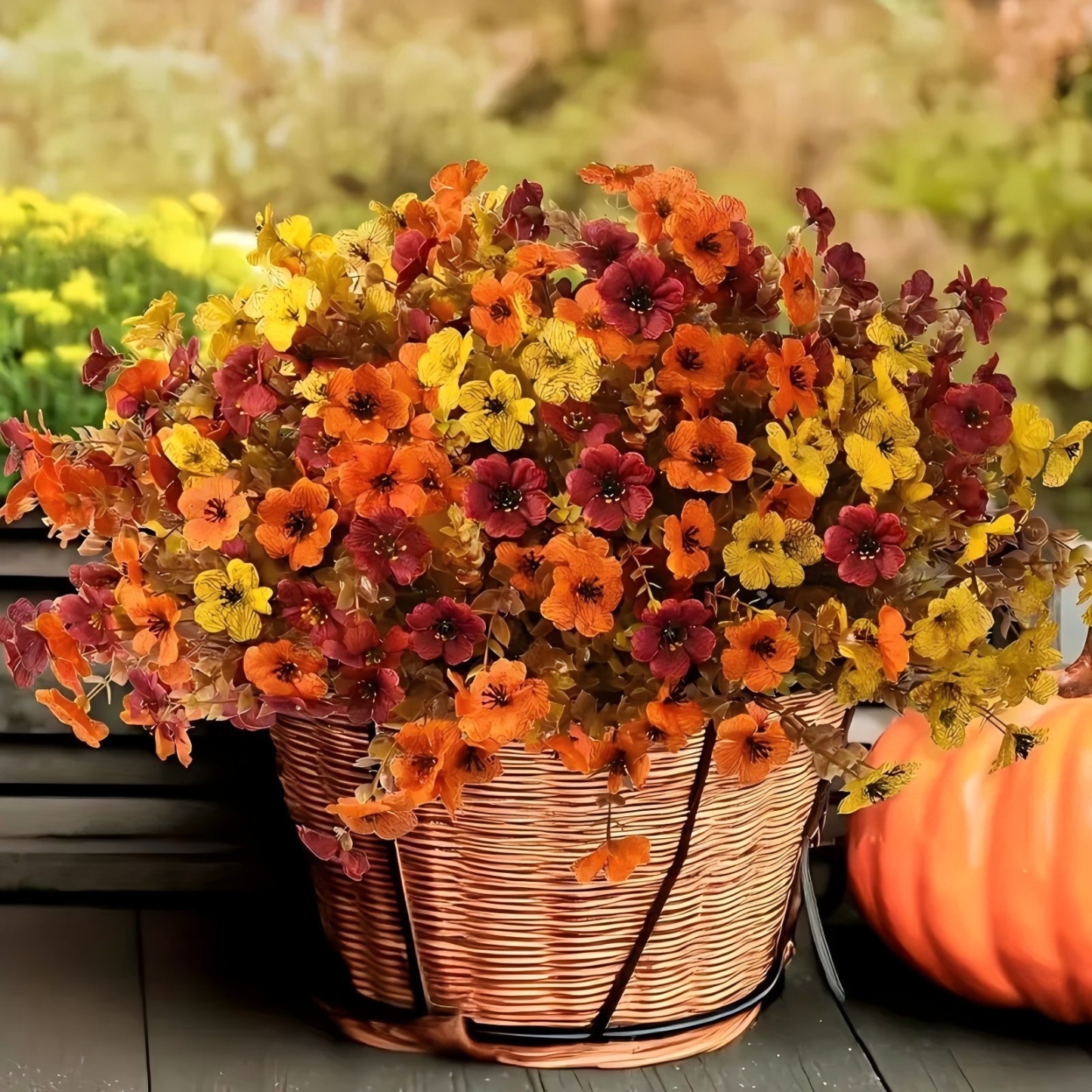 💖Last Day Each Only $2.83🍁Fall Artificial Flowers for Outdoors