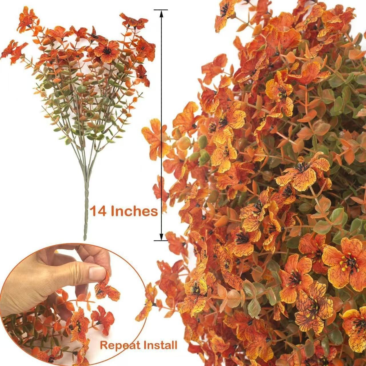 💖LAST DAY 49% OFF🍁Fall Artificial Flowers for Outdoors