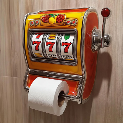 Slot Machine Toilet Roll Holder