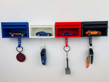Mini Garage Keychain-Wall Mount Display - Gift for Car Enthusiasts