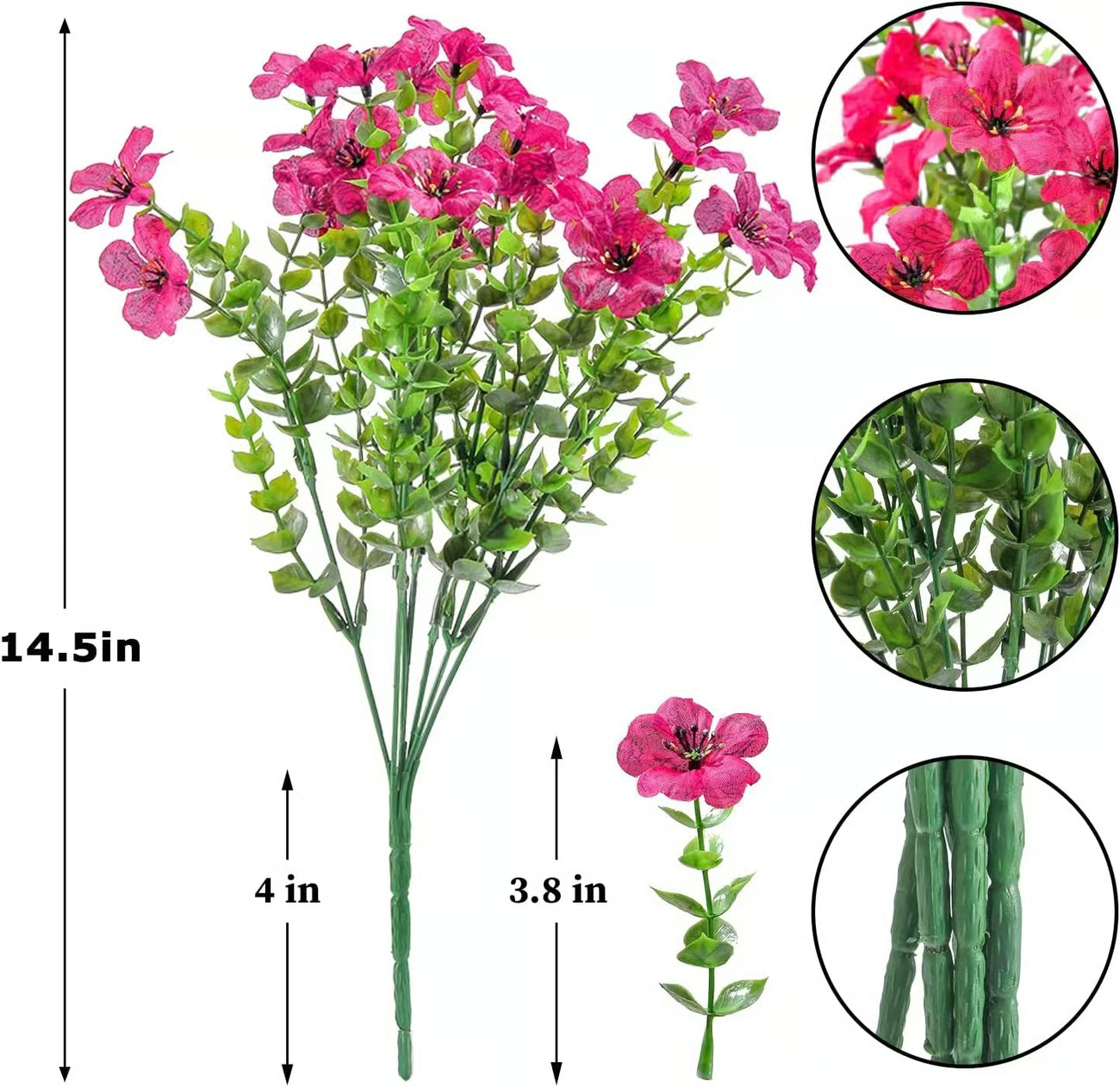 🔥Last Day 24 flowers Only $2.83🍁Rainproof Lifelike Fall Artificial Flowers With UV-Shield Coating