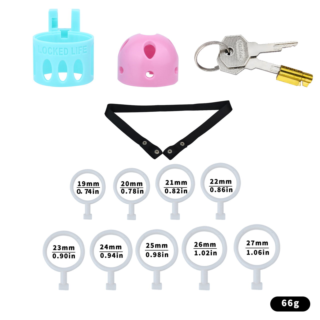 Missile Head Resin Chastity Lock – No Clasp, Futuristic Design