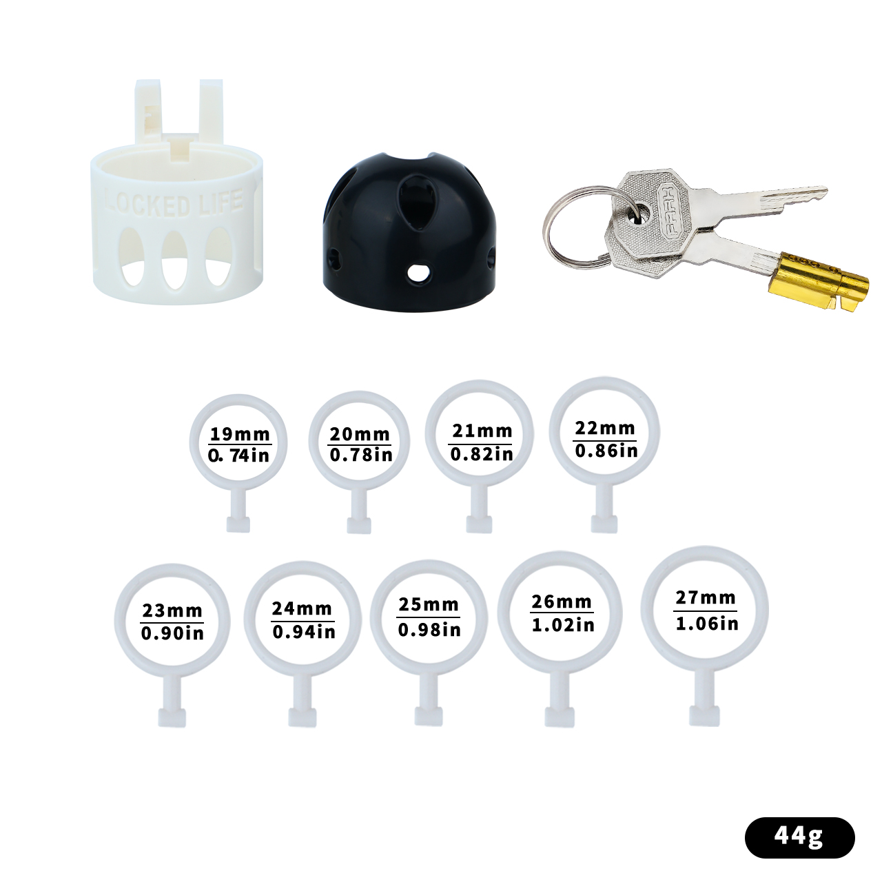 Missile Head Resin Chastity Lock – No Clasp, Futuristic Design