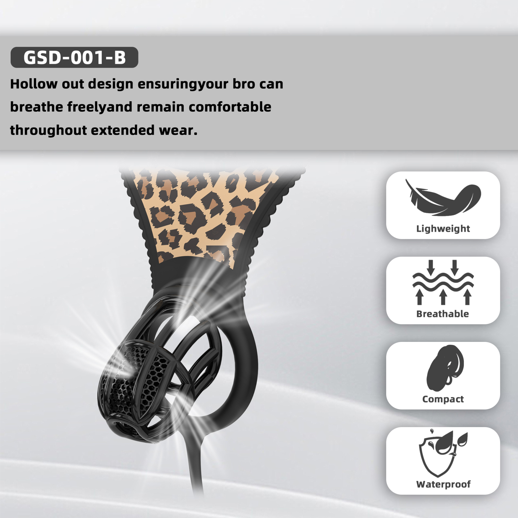 Remote Control Silicone Chastity Device with Adjustable Angle Anal Plug – Breathable Cage System (S/M/L) 