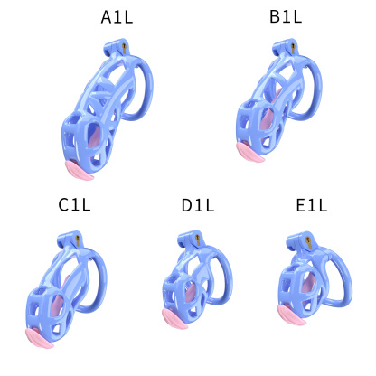 Blue ABS Cobra Chastity Cage – Male Chastity Device (5 Sizes)