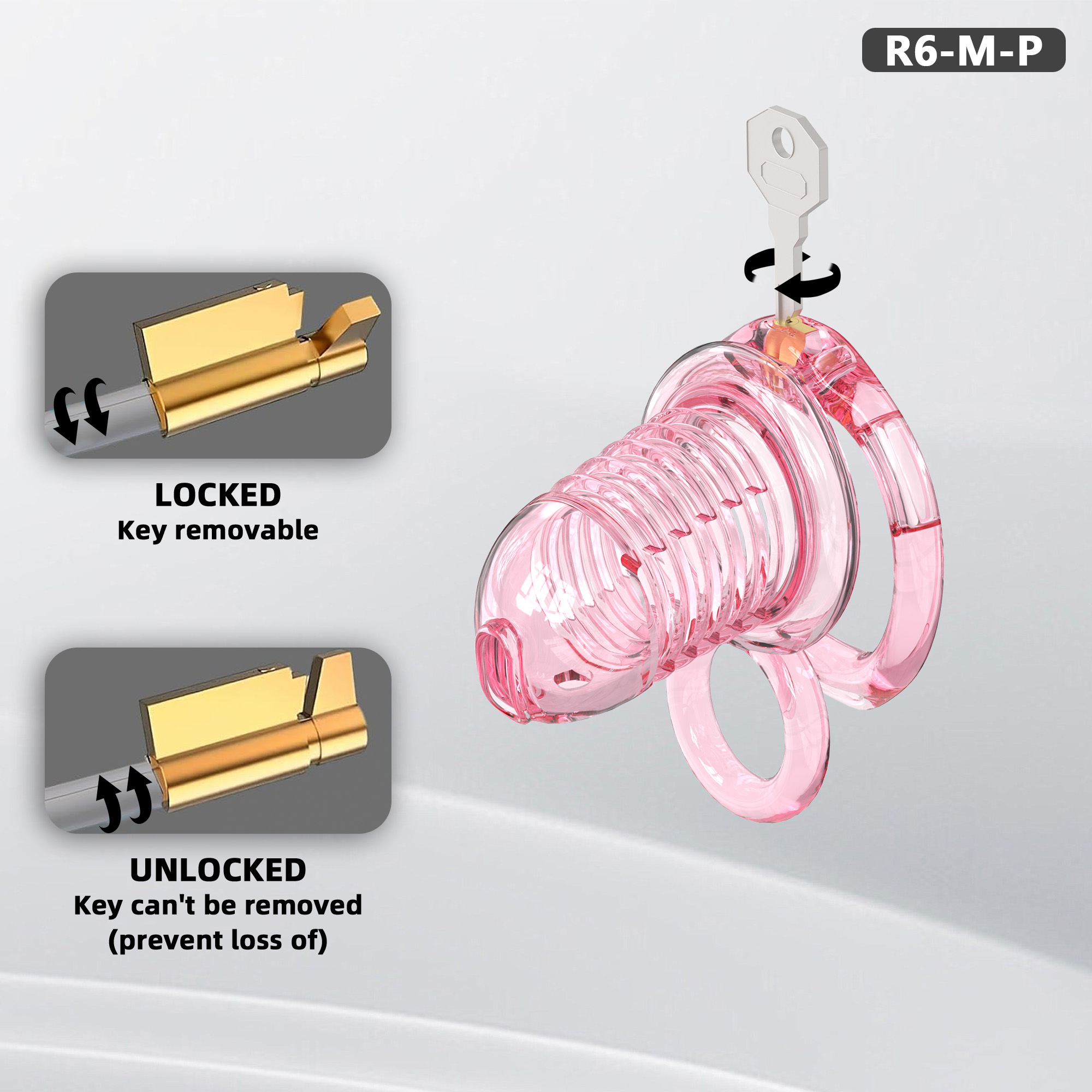 Soft Chastity Cage with Optional Remote Vibrating Plug
