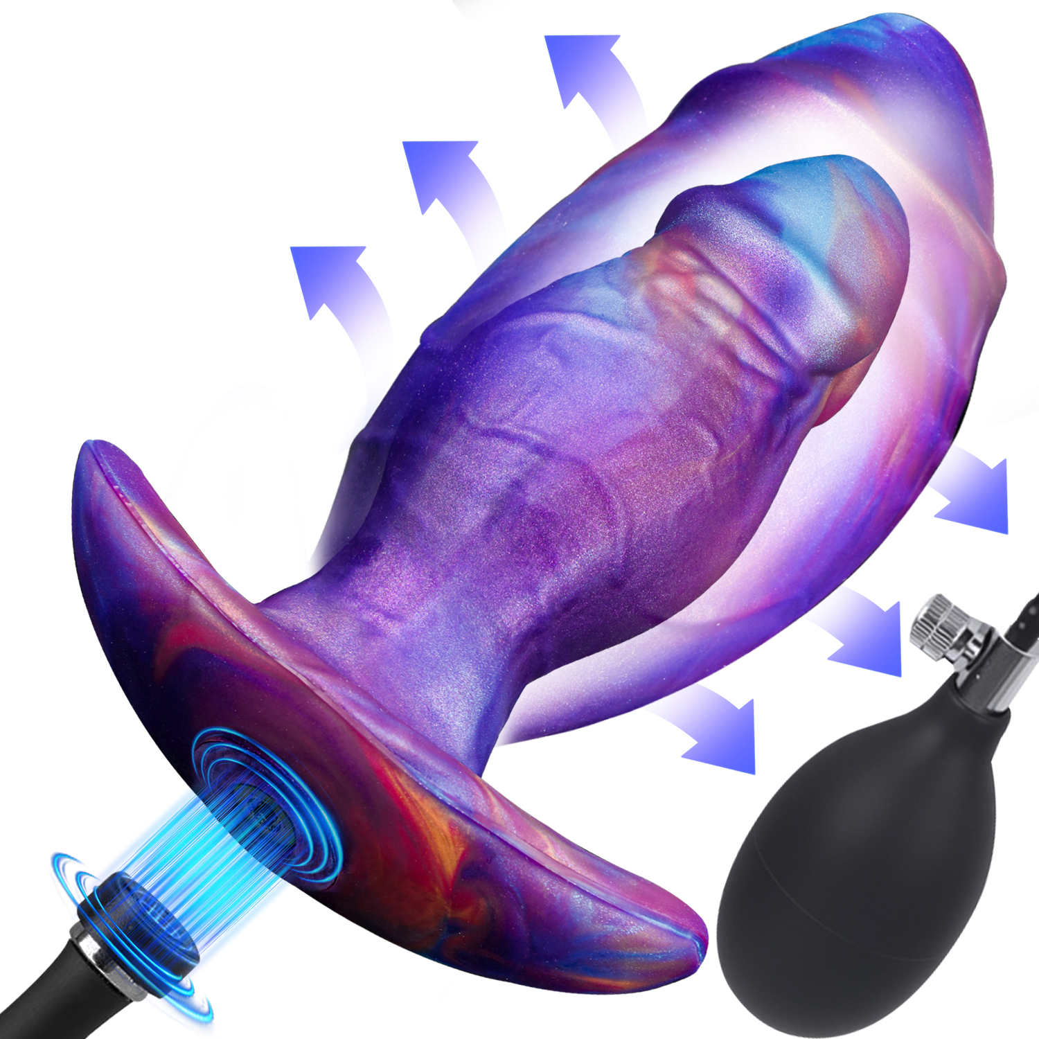 Magnetic Inflatable Anal Plug – Adjustable Expansion Toy